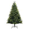 vidaXL Artificial Hinged Christmas Tree Light green and dark green