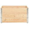vidaXL Pallet Collars 3 pcs 19.7"x39.4" Solid Pine Wood