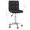 vidaXL Office Chair Black Faux leather, chromed steel Adjustable Swivel