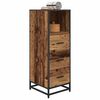 vidaXL Bathroom Furniture Set Old Wood 13.78 x 14.76 x 39.37 in