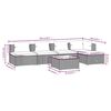 vidaXL Garden Lounge Set Gray, Anthracite