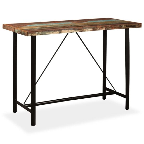 vidaXL Bar Set Brown Reclaimed wood Large Industrial Bar Set