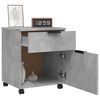 vidaXL File Cabinet Concrete Grey Engineered Wood Medium File Cabinet