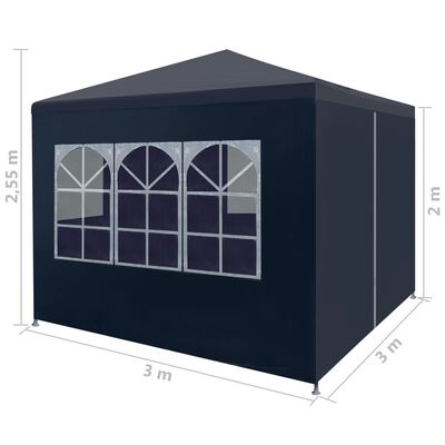 vidaXL Party Tent 9'10"x9'10" Blue