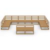 vidaXL Garden Lounge Set Honey brown Solid pinewood Large Modular