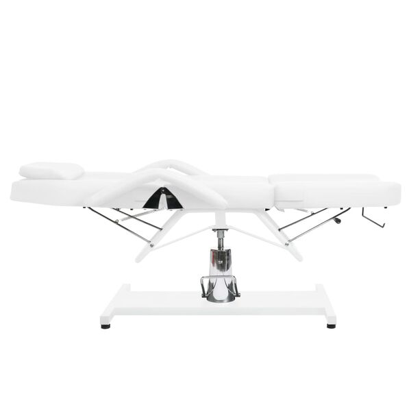 vidaXL Massage Table White 70.9"x24.4"x(34.3"-44.1")