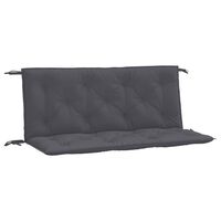 vidaXL Garden Bench Cushions 2pcs Anthracite 47.2"x19.7"x2.8" Oxford Fabric