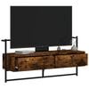 vidaXL TV Cabinet Smoked Oak Engineered Wood 39.6 x 11.8 x 20.1 in