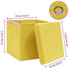 vidaXL Storage Box Set of 10 Yellow Non-woven fabric (100% polyester)