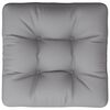 vidaXL Pallet Cushion Gray 100% Polyester 23.6 x 23.6 in