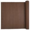 vidaXL Garden Fence Double-Sided Brown 1,8x3 m PVC