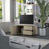 vidaXL TV Cabinet Sonoma Oak Engineered Wood 31.5x13.4x14.2 in Drawers