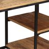vidaXL Desk Mango wood and black Solid mango wood and powder-coated steel