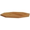 vidaXL Table Top Natural teak wood color Solid teak wood 27.6x27.6x1.0 in