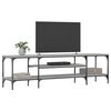 vidaXL TV Cabinet Grey Sonoma Engineered Wood, Iron TV Cabinet
