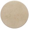 vidaXL Table Top Cream Marble &Oslash;19.7 x 1.0 in Table Top Round