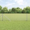 vidaXL Fence with Posts Silver 2.6'x 82'Steel