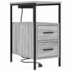 vidaXL Bedside Cabinet 2 pcs Grey Sonoma 11.81 x 18.90 x 24.02 in