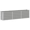 vidaXL Planter Light Grey 480 x 50 x 45 cm Galvanised Steel