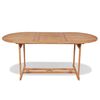 vidaXL Dining Table Teak Solid Teak Wood 70.9 in x 35.4 in x 29.5 in