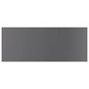 vidaXL Shelf Set of 4 High gloss grey Engineered wood