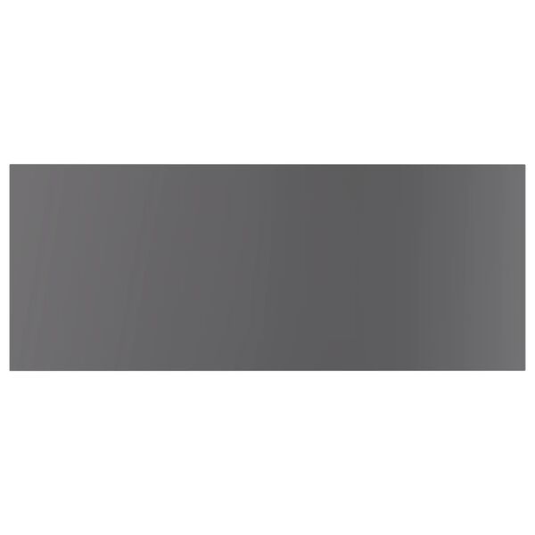 vidaXL Shelf Set of 4 High gloss grey Engineered wood