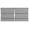 vidaXL Planter Light Grey 62.99 x 31.50 x 29.53 in Steel