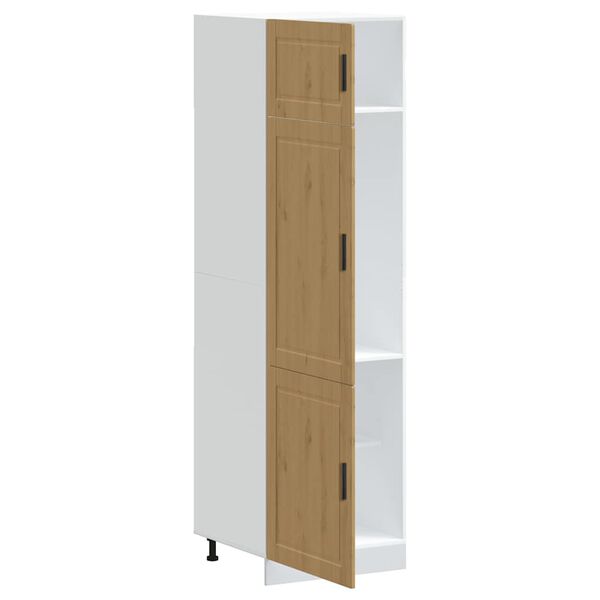 vidaXL Kitchen Cupboard Artisan Oak Engineered Wood Tall Adjustable Feet