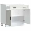 vidaXL Kitchen Base Cabinet White Engineered wood 31.5 x 18.1 x 32.1 in