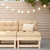 vidaXL Middle Sofa Beige Solid Pine wood, Plywood, Oxford fabric, PP cotton