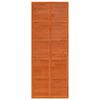 vidaXL Barn Door Wax Brown 31.5x81.9" Solid Wood Pine