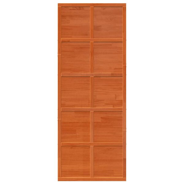 vidaXL Barn Door Wax Brown 31.5x81.9" Solid Wood Pine