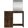 vidaXL Dressing Table Smoked Oak Engineered Wood 35.4 x 19.7 x 52.2 in