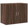 vidaXL Highboard Brown Oak 31.5"x16.7"x98" Engineered Wood