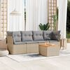 vidaXL Garden Sofa Set Mix Beige and Light Grey