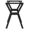 vidaXL Coffee Table Leg Black Powder-coated steel Standard Industrial