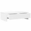 vidaXL Monitor Stand with Drawers White 19.7x10.6x5.9" Engineered Wood