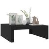 vidaXL Coffee Table Black Engineered Wood 39.4 in Simple Style Square