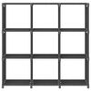 vidaXL Display Shelf Grey Polyester fabric and steel Medium