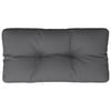 vidaXL Pallet Cushion Anthracite 100% polyester 27.6 x 15.7 x 4.7 in