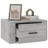 vidaXL Wall-mounted Nightstand Set of 2 Grey Sonoma Engineered wood