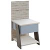FMD Bedside Table Sand Oak Melamine-covered particle board Small