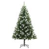 vidaXL Artificial Hinged Christmas Tree 150 LEDs & Ball Set 59.1"