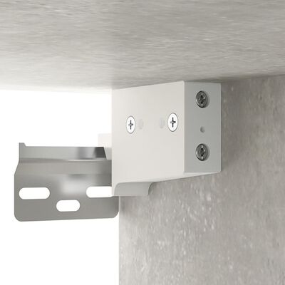 vidaXL Wall-mounted Bedside Cabinets 2 pcs 13.8"x13.8"x7.9" Concrete Gray