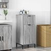 vidaXL Bathroom Cabinet Grey sonoma 39.5 x 36 x 88 cm Engineered wood