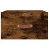 vidaXL Wall-mounted Bedside Cabinet Set of 2 Smoked Oak Engineered wood