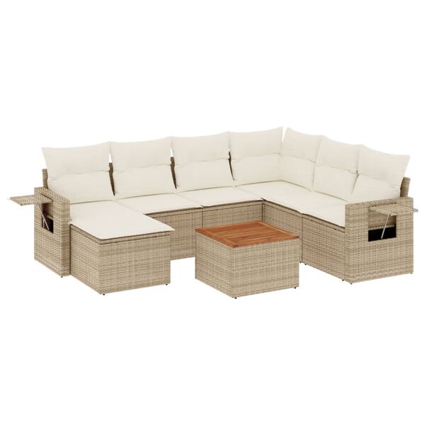 vidaXL Garden Sofa Set Beige