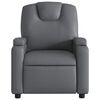 vidaXL Recliner Chair Gray Faux leather Standard size