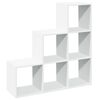vidaXL Room Divider Bookcase White Engineered Wood Medium