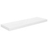 vidaXL Wall Shelf Set of 4 High gloss white Honeycomb MDF, metal Medium